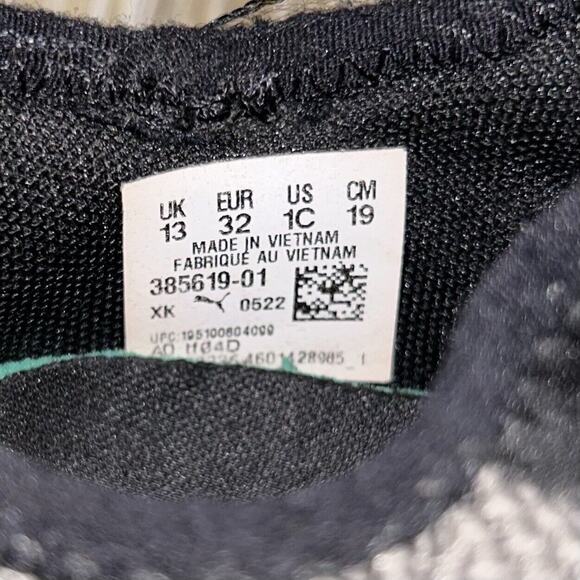 Puma Kids Youth US Size 1C Pacer Future City Escape Gray Black Sneaker Shoes - Picture 11 of 11